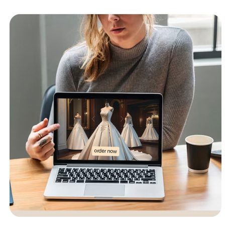 نحوه خرید لباس عروس از سایت‌های ترکیه با افلاک مارکت-min